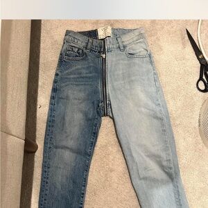 REVICE Two-Tone Blue Jeans